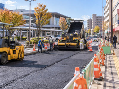 星見駅前道路の工事に伴う通行規制のお知らせ