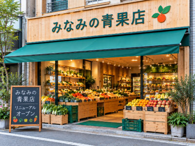 みなみの青果店がリニューアルオープン